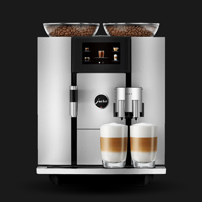 JURA<sup>&reg;</sup> GIGA 6 Automatic Coffee Machine - This top quality machine is brimming with the latest technology for outstanding results. Features include combined power of two heating systems and two pumps for 28 specialties, two electronically adjustable ceramic disc grinders, programmable 10 temperature levels, 4.3&quot; high-resolution touchscreen color display, and removable dishwasher-safe drip tray.  Measures: 12.6&quot; x 16.3&quot; x 18.9&quot;.