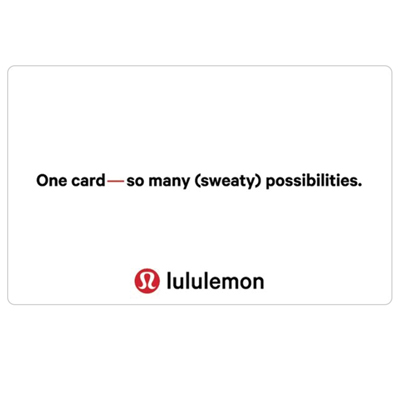 LULULEMON<sup>&reg;</sup> $25 Gift Card - The gift that lets them choose. Good in store and online and can be stored on your lululemon profile. Plus no transaction fees, expiry dates, or delivery charges? That's a lot of reasons our Gift Cards make great gifts.