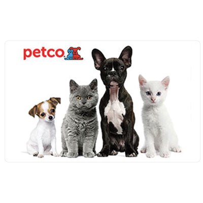 PETCO<sup>&reg;</sup> $25 Gift Card - Get all of your pet care needs online or in stores at PetCo with this $25 gift card.