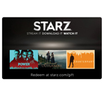 STARZ<sup>®</sup> $25 Gift Card